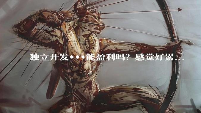 独立开发***能盈利吗？感觉好累...